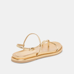 DOM SANDALS GOLD DISTRESSED LEATHER