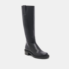 GLORY H2O EXTRA WIDE CALF BOOTS BLACK LEATHER