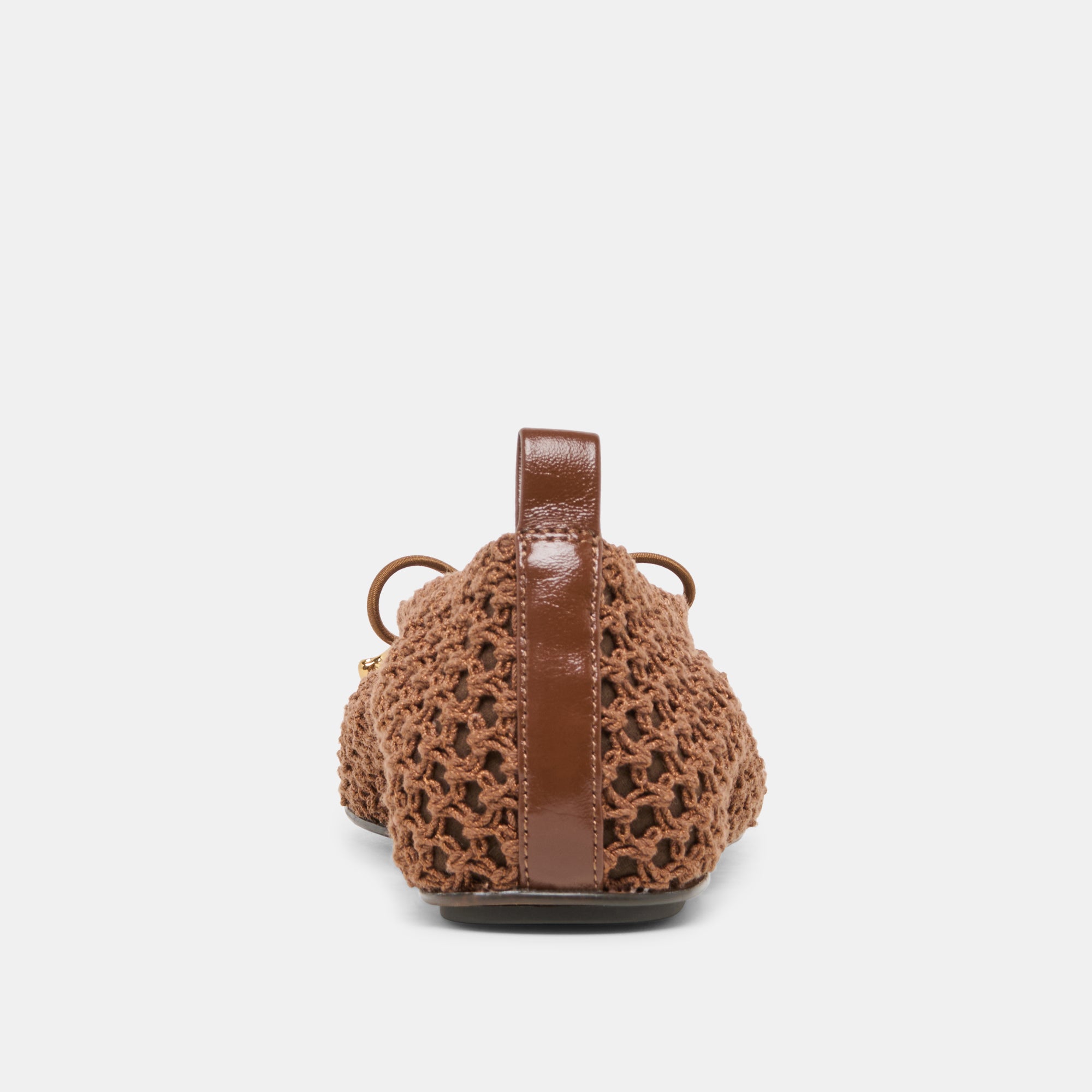 KAYLYN FLATS DK BROWN CROCHET