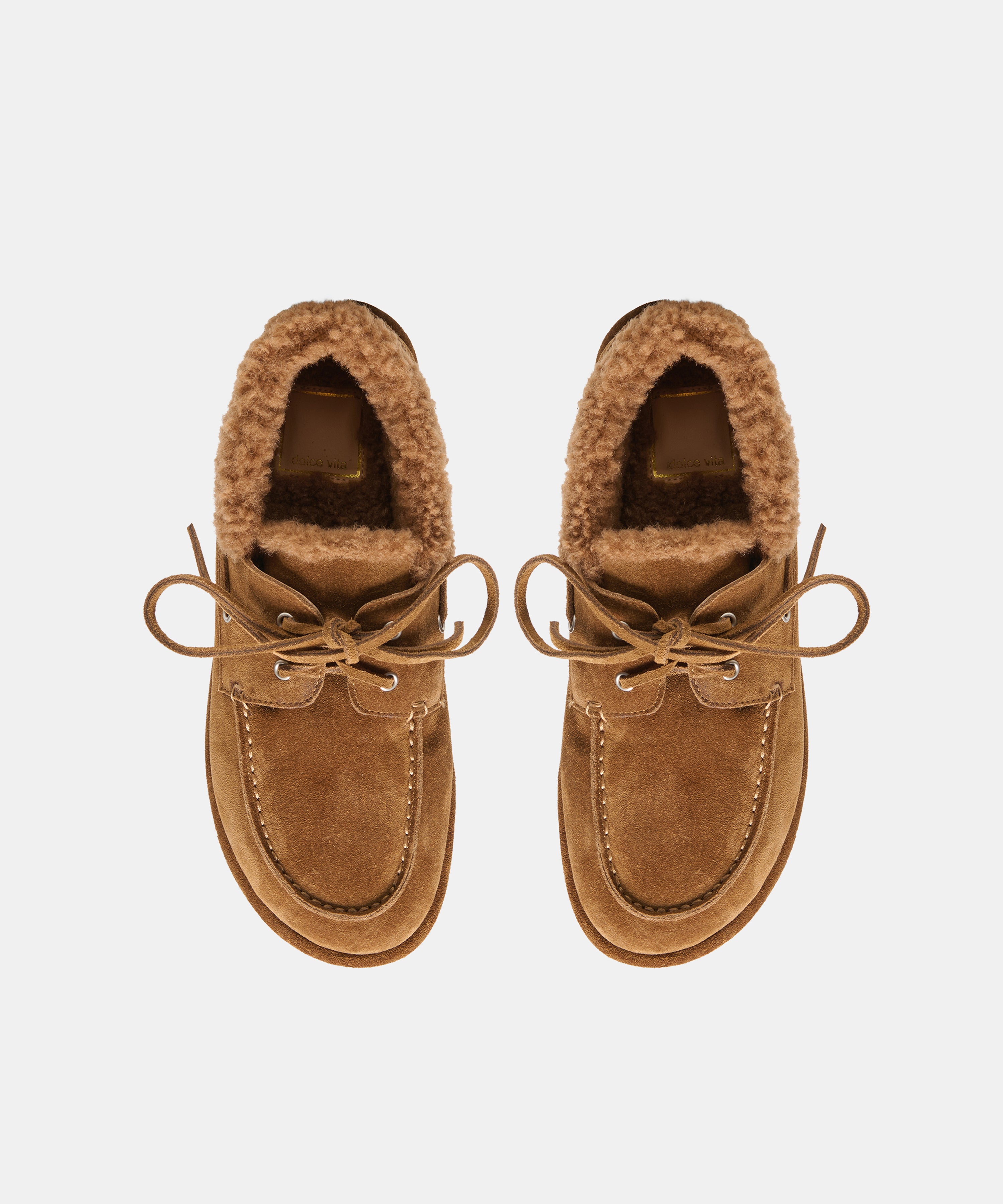LAUNA FLATS BROWN SUEDE