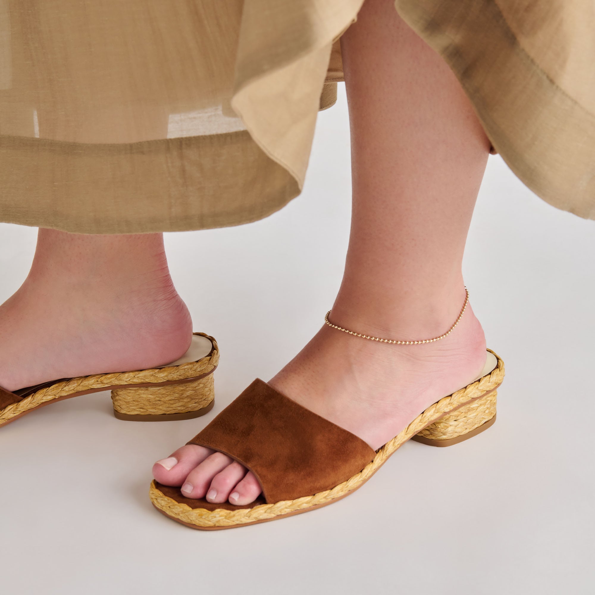 DIXI SANDALS BROWN SUEDE