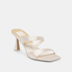 ICELYN HEELS IVORY SATIN