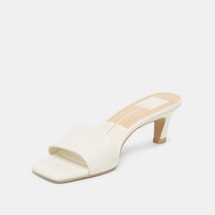 REXA HEELS TRUE WHITE LEATHER