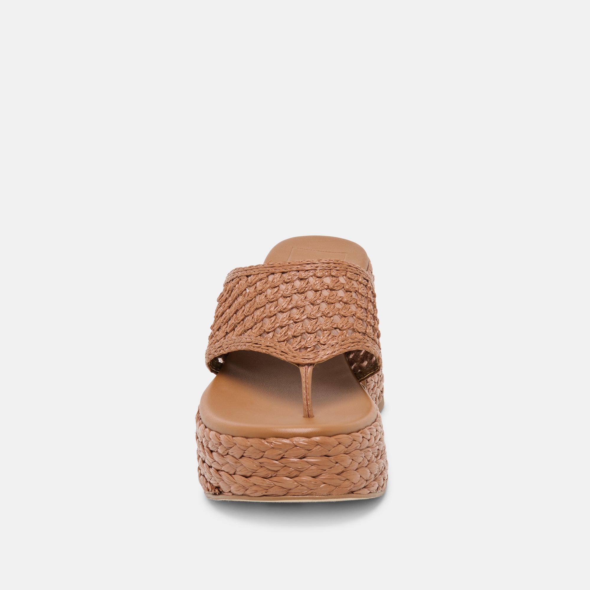 RIPPLE HEELS MID BROWN RAFFIA