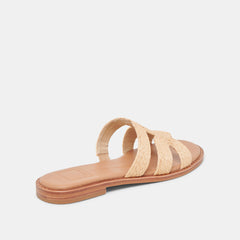 EMON SANDALS LT NATURAL RAFFIA