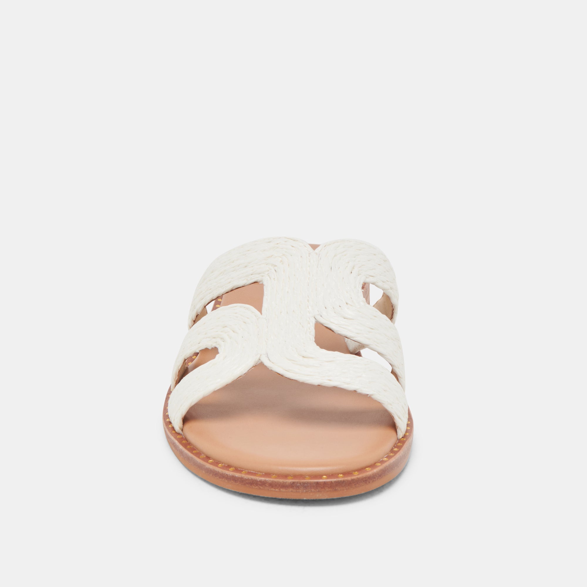 EMON SANDALS WHITE RAFFIA