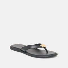 JAINA SANDALS BLACK LEATHER
