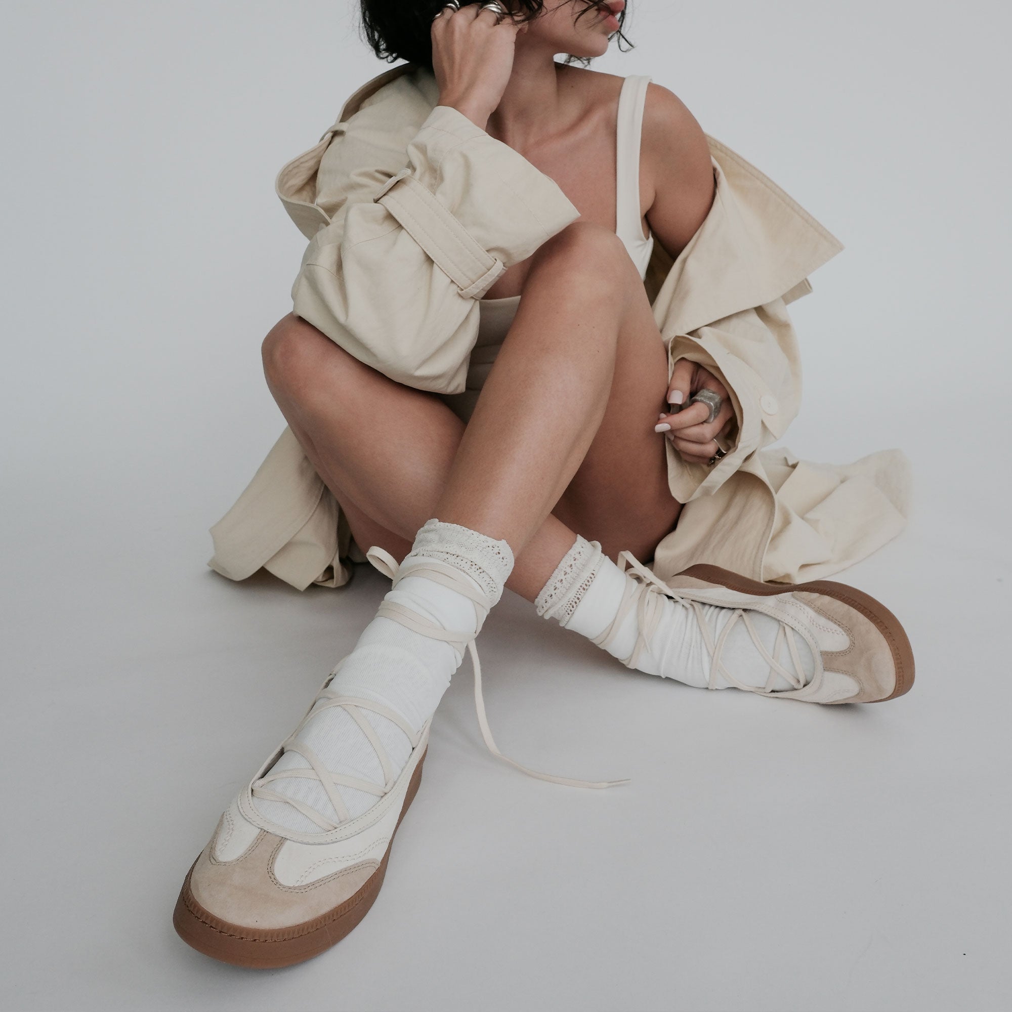 NYOMIE SNEAKERS IVORY MULTI LEATHER